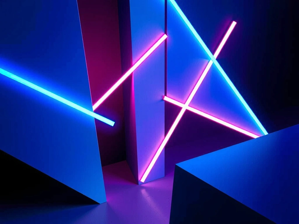 Abstract geometric accent